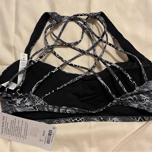Lululemon NWT Free To Be Bra * Wild -Size 10- NUVU - Picture 2 of 4